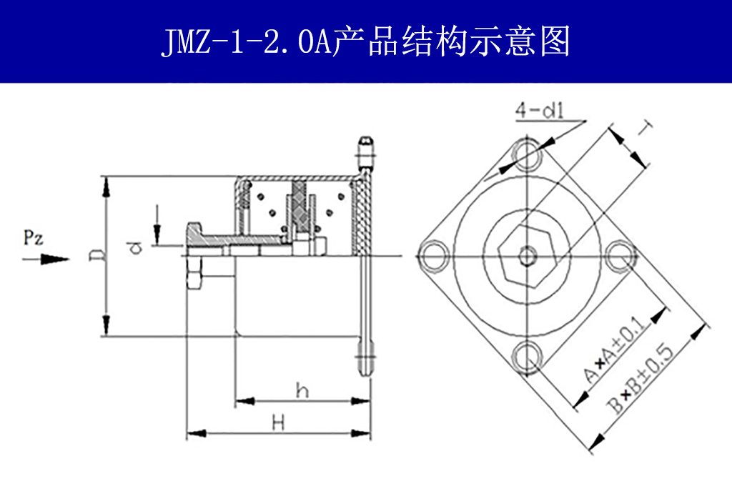 JMZ-1-2.0A摩擦阻尼隔振器结构